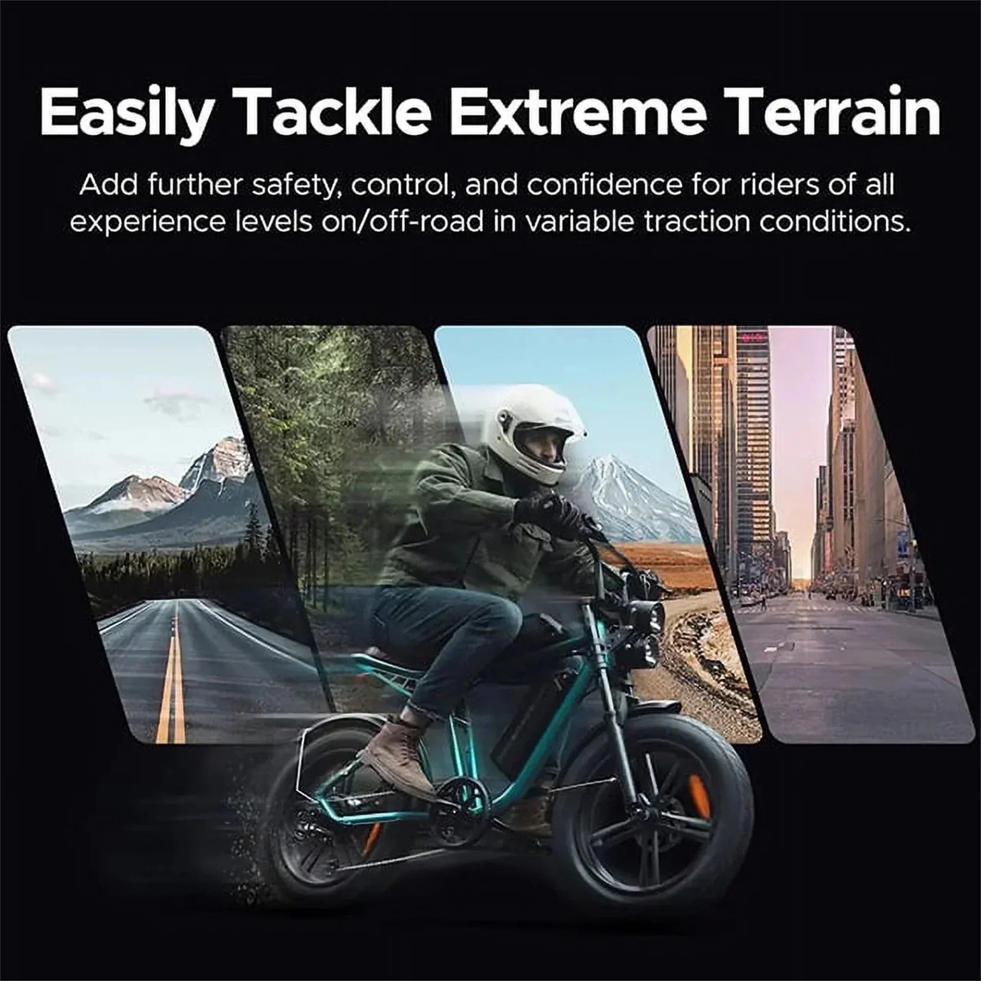 1000W Electric Bike for Adults, Retro-Style, 28mph, 94 Miles Range, 20 Fat Tires, Full Suspension, UL Certified
