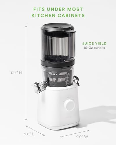 Nama J2 Cold Press Juicer Self Feeding for Hands Free Operation with Wide Mouth Hopper for Whole Recipe Loading, Zero Waste Masticating Juicer For More Juice, Less Pulp �� Easy Cleanup & Assembly: Home & Kitchen