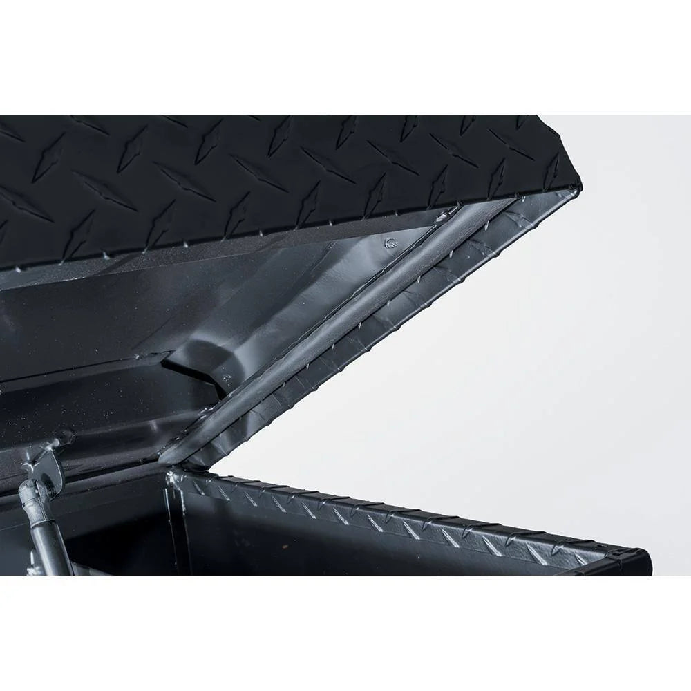 61.86 Matte Black Aluminum Low Profile Truck Tool Box for Mid-Size Trucks
