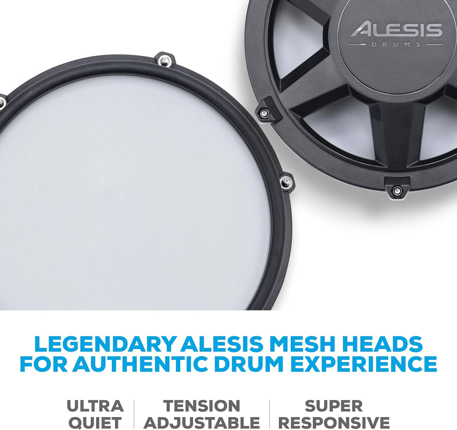 Nitro Max Electric Drum Set with Mesh Pads & Bluetooth