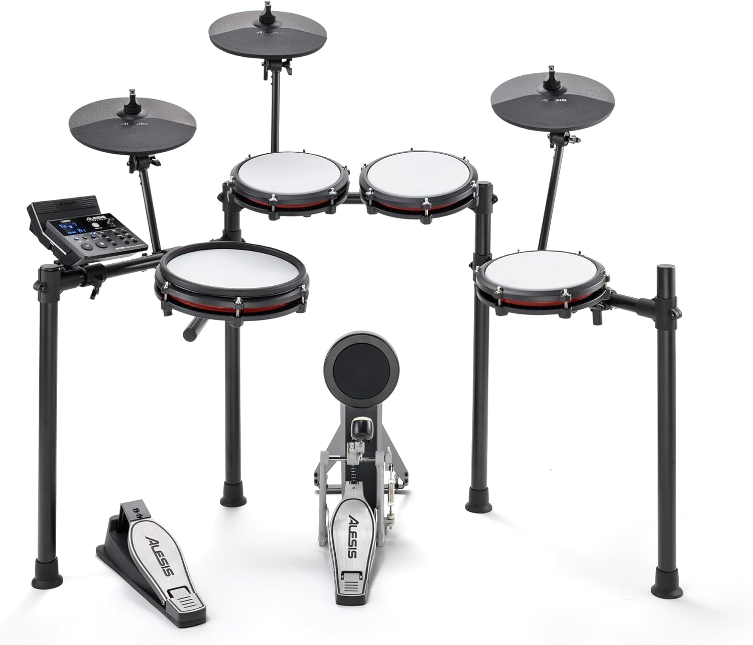 Nitro Max Electric Drum Set with Mesh Pads & Bluetooth