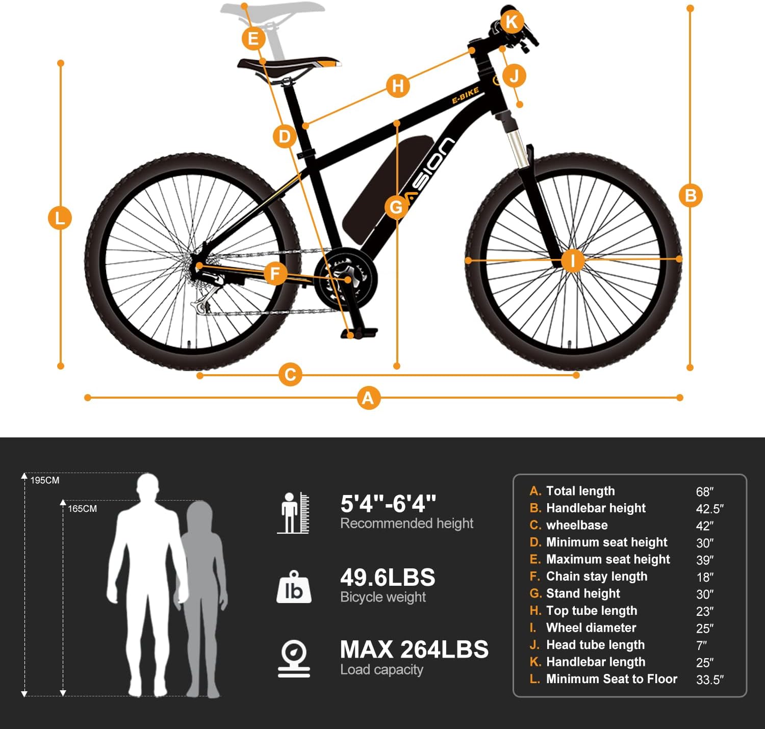 Eb5 Electric Bike 500W Motor 40Miles 20Mph