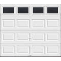 Clopay Classic Insulated Garage Door 97 ft, R-Value 6.5, White with Plain Window